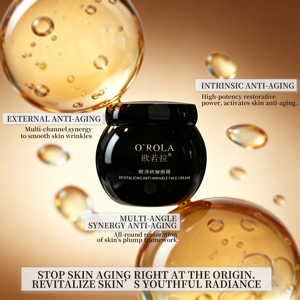 Crème Visage Anti-Rides O'ROLA Marque Privée, Peptide Collagène Raffermissant Hydratant, <span class=keywords><strong>Traitement</strong></span> Réparateur Nuit, OEM Logo Personnalisé 50g - Product Image 4
