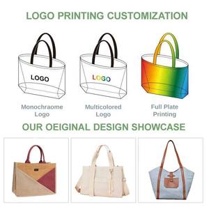 Large capacity zipper portable shoulder <b>bag</b> customizable <b>canvas</b> <b>bag</b> shopping <b>bag</b> - Product Image 5