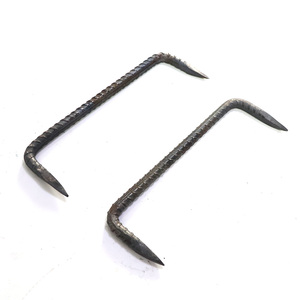 Fabrieksprijs Stalen Rail Rijden Aansluitende Houten Pick Nagel Dubbele Puntige Nagel Voor Het Bouwen Van Rijspijker U Vorm Schroef - Product Image 4