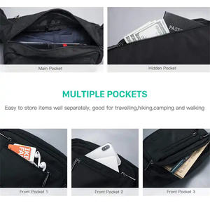 Wholesale Multi-pocket Fashion Large Capacity Outdoor Travel Running Belts Hip Bum Bag <strong>Fanny</strong> <strong>Pack</strong> Waist Bags for Men Women - Product Image 5
