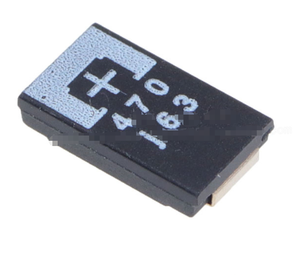 Condensateur au tantale 6.3V 470uF 20% <span class=keywords><strong>SMD</strong></span> 6TPE470MAZU <span class=keywords><strong>7343</strong></span> D2E Condensateur polymère POSCAP D ESR - Product Image 1