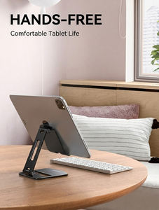Support <span class=keywords><strong>de</strong></span> tablette multi-angle personnalisé Lamicall DT05, support <span class=keywords><strong>de</strong></span> bureau pliable, support <span class=keywords><strong>de</strong></span> téléphone, berceau pour liseuse électronique <span class=keywords><strong>de</strong></span> 4 à 13 pouces - Product Image 2