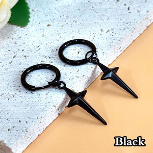 Boucles d'oreilles pendantes élégantes et étanches en acier inoxydable 316L plaqué, boucles d'oreilles tendance, boucles d'oreilles anime pour enfants et hommes - Product Image 5