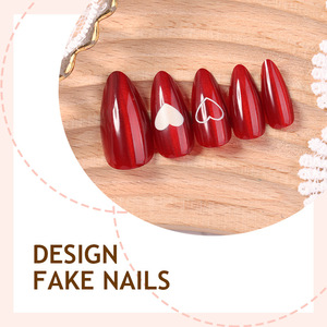 <span class=keywords><strong>Uñas</strong></span> Postizas Francesas para el Día <span class=keywords><strong>de</strong></span> <span class=keywords><strong>San</strong></span> <span class=keywords><strong>Valentín</strong></span>, Diseño <span class=keywords><strong>de</strong></span> Ojo <span class=keywords><strong>de</strong></span> Gato, Color Rojo Vino Dulce, Manicura Almendrada, <span class=keywords><strong>Uñas</strong></span> Postizas <span class=keywords><strong>de</strong></span> Alta Calidad con Kit <span class=keywords><strong>de</strong></span> Herramientas - Product Image 3