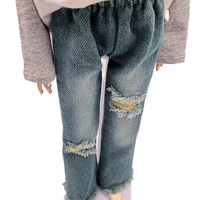 Vêtements de poupée de 30 cm sur mesure, design OEM, mode unisexe, tenues de poupée personnalisées, pantalons de poupée sur mesure, fournisseur en gros, usine