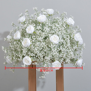 L877 diseño personalizado decoración de boda Baby Breath Shower flor Mesa blanco rosa Artificial Babysbreath flores corredor - Product Image 2