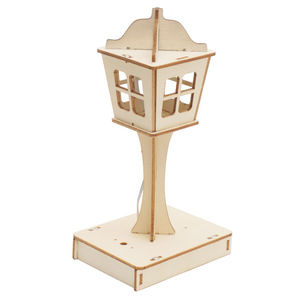 Kit de lampe de bureau à commande vocale DIY en bois, jouet scientifique STEM pour enfants, expérience de physique, apprentissage artisanal, idée cadeau éducatif - Product Image 4