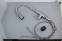 Robinet de cuisine extractible Voriva en acier inoxydable 304 - Robinet mélangeur cascade multifonctionnel pour évier