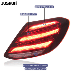 Luces traseras de iluminación automática JUSHUN para Mercedes Benz Clase <span class=keywords><strong>E</strong></span> W213 2016-2020 luz de freno trasera LED estilo Maybach de clase S modificada - Product Image 4