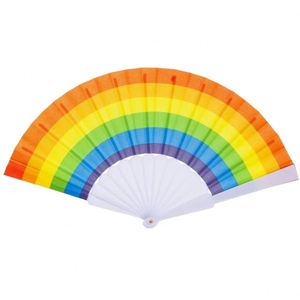 Customizable logo Plastic Hand Fan Satin Fans Hand Held Promotional Folding Plastic Hand Fan for Holiday - Product Image 3