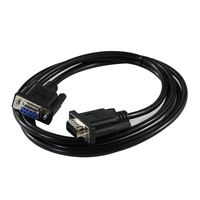 Cable de Extensión DB9 Macho a Hembra de PVC, Cable Recto Serial RS232 de 9 Pines, Conductor de Cobre Puro para Comunicación de Datos de Computadora