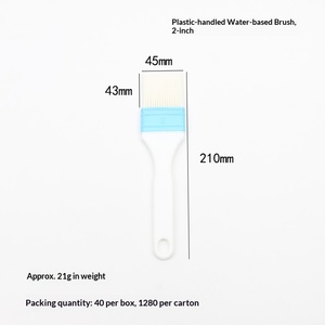 Pinceaux de peinture industriels OEM à prix d'usine, forme plate, multi-tailles, manche en plastique, <span class=keywords><strong>pinceau</strong></span> mural en nylon <span class=keywords><strong>Purdy</strong></span> - Product Image 4