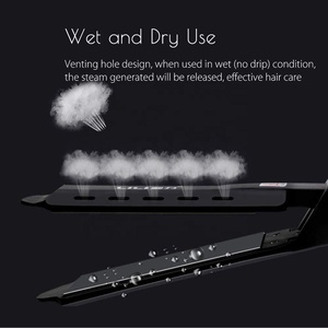 Salone <span class=keywords><strong>professionale</strong></span> in titanio piatto piatto <span class=keywords><strong>piastra</strong></span> veloce per capelli <span class=keywords><strong>a</strong></span> <span class=keywords><strong>vapore</strong></span> <span class=keywords><strong>piastra</strong></span> elettrica <span class=keywords><strong>a</strong></span> LED eccellente dissipazione del calore per uso domestico - Product Image 4