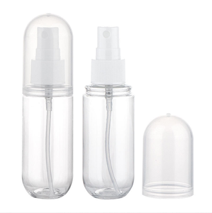 Échantillons gratuits bouteille de parfum de luxe 40ml 60ml en plastique givré de forme oblate avec capuchon à couverture complète - Product Image 3