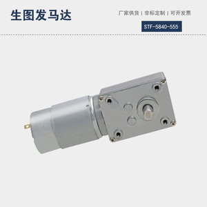 มอเตอร์เกียร์ดีซี Stf-5840-555 24V 36V แม่เหล็กถาวร แบบแปรงถ่าน ติดตั้งแบบหน้าแปลน ปิดมิดชิด แรงบิดสูง ล็อคตัวเองได้ - Product Image 4