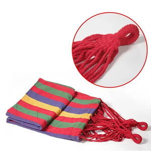 Julyfit Draagbare Lichtgewicht Katoen Zachte Houten Standaard Canvas Schommel Outdoor Camping Hangmat 150Kg Capaciteit Alle Seizoenen - Product Image 6