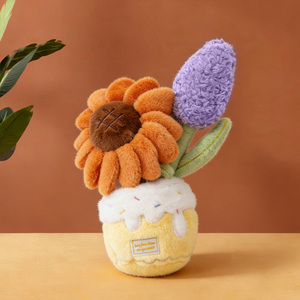 Juguete Masticable para Mascotas <span class=keywords><strong>con</strong></span> Forma <span class=keywords><strong>de</strong></span> Flor Multicolor, Juguete Interactivo <span class=keywords><strong>de</strong></span> Felpa <span class=keywords><strong>con</strong></span> Sonido para Cachorros y Gatitos - Product Image 5