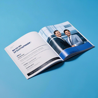 Brochure imprimée offset personnalisée Brochure de catalogue Flyer en carton ondulé et carton avec logo personnalisé