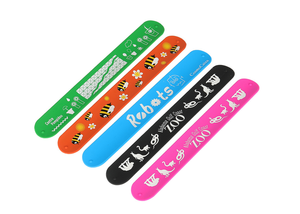 צמידים הסיטונאי סטירה מצלצל צמיד סטירה מותאם אישית עם לוגו לילדים - Product Image 4