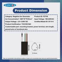 Générateur d'ions négatifs certifié TUV CE CQC, module ioniseur d'anions, sèche-cheveux, lisseur de cheveux, 100-250VAC, taille compacte