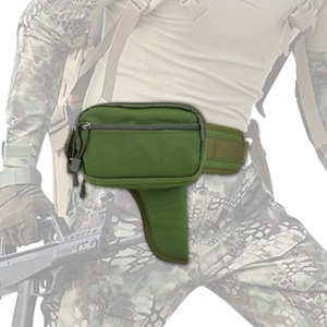 Sacoche de ceinture tactique DF23 GB023 en tissu Oxford réglable, verte, pour la chasse et le rangement - Product Image 5
