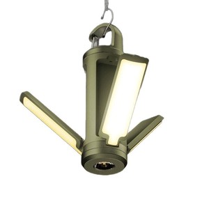 Lámpara de Camping Recargable por USB, Portátil, LED Brillante para Exteriores, con Gancho para Colgar, Linterna Plegable de 3 Aspas - Product Image 4