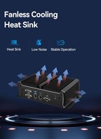 Komputer Industri Mini PC Tanpa Kipas IPC Kompak Embedded Box dengan CPU I5 6300U 16*USB +10*COM+2*LAN 8GB RAM 128GB