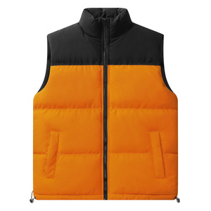 Gilet d'hiver à col montant Hommes Patchwork Fashion Brand Casual Youth Preppy Trendy Male Vest Sleeveless Outerwear 2025 - Product Image 5