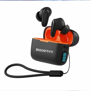 Momorwy Fone de ouvido Earbuds đầy màu sắc cảm ứng điều khiển chơi game tiếng ồn hủy bỏ dẫn hiển thị kỹ thuật số đúng headph không dây - Product Image 1
