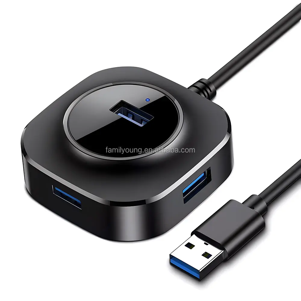 USB 3.0 허브 멀티 USB 분배기 어댑터 고속 4 포트 도킹 스테이션 확장기 PC 노트북 HDD 카드 리더 마우스 키보드