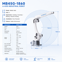 Vente directe d'usine - Bras robotisé industriel articulé à 6 axes - Robot de manutention polyvalent économique pour l'automatisation
