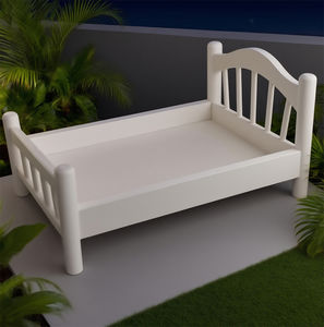 Rustiek Houten Huisdierenbed Met Latten Hoofdeinde | Multi - Finish (Distressed/Classic), Stevig Voor Kleine Huisdieren, Buitendecor - Product Image 2