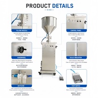 Machine de remplissage automatique à piston vertical à volume réglable efficace pour crème cosmétique
