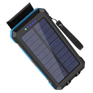 Vendita calda 10000mAh energia solare Display a LED USB 10W portatile Power Bank tipo-C grande capacità <span class=keywords><strong>campeggio</strong></span> esterno ricarica <span class=keywords><strong>Mobile</strong></span> - Product Image 2