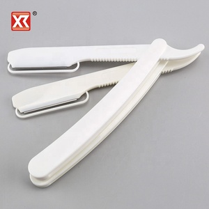 Tùy Chỉnh Mens Thép Không Gỉ An Toàn Dài Dao Cạo Trắng Xử Lý Sharp Blade Barber Straight Cạo - Product Image 3