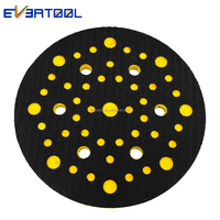 EVERTOOL Plaque de ponçage de rechange auto-agrippante pour outil pneumatique, 6 pouces, support en PU, 5/16-24, idéale pour le ponçage de profilés