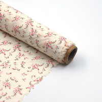 Tissu imprimé en coton 100% doux et tendance à motifs floraux, faible MOQ, conception personnalisée, impression pour vêtements féminins