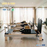 Machine de Pilates professionnelle en bois d'érable massif, réglable sur toute la longueur, pour usage commercial en salle de sport, studio, fitness et bien-être