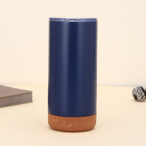 Mug isotherme personnalisé de haute qualité à double paroi en acier inoxydable 304 avec fond en liège - Product Image 6
