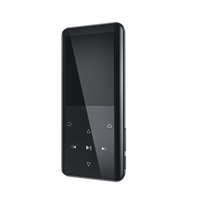 Ruizu D25 pemutar MP3 portabel, Walkman BT modul musik tombol sentuh untuk latihan MP3 Player