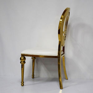 New Event Design Wedding Hotel Golden Stainless Steel Dining <b>Chair</b> - Product Image 2
