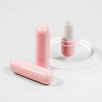 Vente en gros de tubes de rouge à lèvres ronds et vides en ABS, capacité de 3.5g, baume à lèvres en forme de capsule, contenant de brillant à lèvres pour cosmétiques