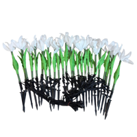 Lampu bunga LED piksel, 5/10/25 lampu/set DC12V WS2811 IC RGB dapat disesuaikan; IP67,100cm jarak kawat 3Pin 18AWG kawat hitam