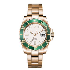 Reloj Mecánico Automático para Hombre 2026 con Logotipo Personalizado, Oro Rosa, <span class=keywords><strong>Zafiro</strong></span>, Acero, 10 ATM, SUB, Japón, Miyota 8215, Esfera Analógica - Product Image 5