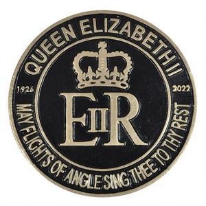 ER Crown Luxury Wall Sign Easy Mounted High Quality Metal Signs Hot Selling Luxury <b>Queen</b> Elizabeth Royal Sign for Wall/Door - Product Image 1