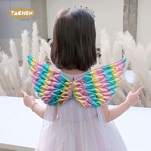 Çocuklar için YACHEN Gökkuşağı Unicorn Kanatları, Prenses Gökkuşağı Kanatları, Melek Kanatları Kostüm Aksesuarları, Doğum Günü Karnaval Cosplay Partisi - Product Image 3