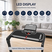 Tapis de Course Pliable Bluetooth Musical Inclinable Manuel pour la Maison et le Bureau – Équipement de Fitness et de Marche