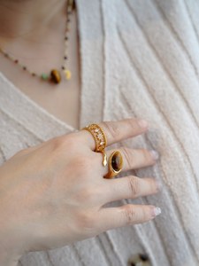 JOJOJO ลูกปัดลายสไตล์โบฮีเมียน, ลูกปัดนำเข้าจากเช็กลูกปัดลอกลายตาเสือ - Product Image 6