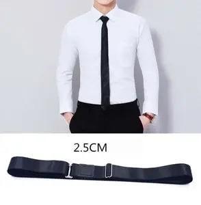 Hotting Adjustable Elastic Shirt Stays Lock Belt Shirt Holder Tucked Shirt Stays Belt for men women