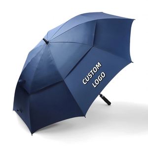 Promotional Cheap Wholesale Custom Print UV Modern Travel <b>Umbrella</b> Rainproof Automatic <b>Windproof</b> Logo Fiberglass Frame 130cm - Product Image 4